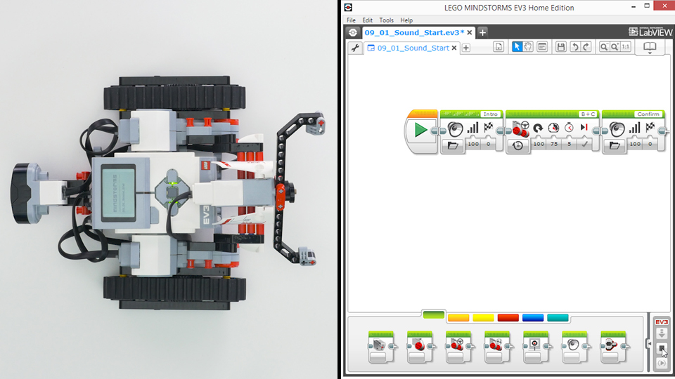 Kurs programmirovaniya lego mindstorms ev3 robota v srede ev3 projects